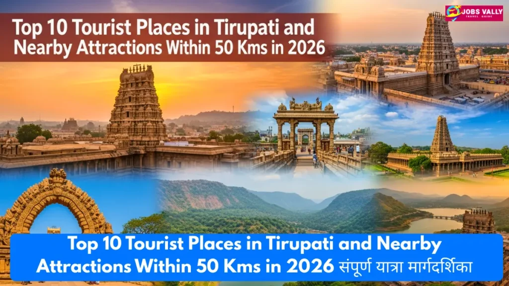Top 10 Tourist Places in Tirupati and Nearby Attractions Within 50 Kms in 2026