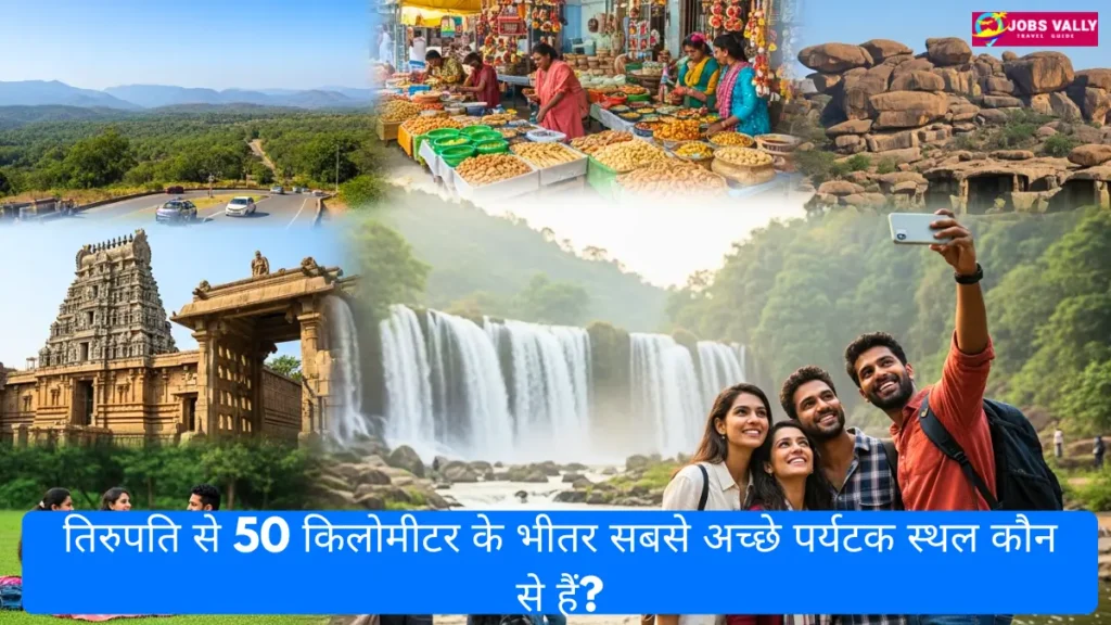 तिरुपति से 50 किलोमीटर के भीतर सबसे अच्छे पर्यटक स्थल कौन से हैं?